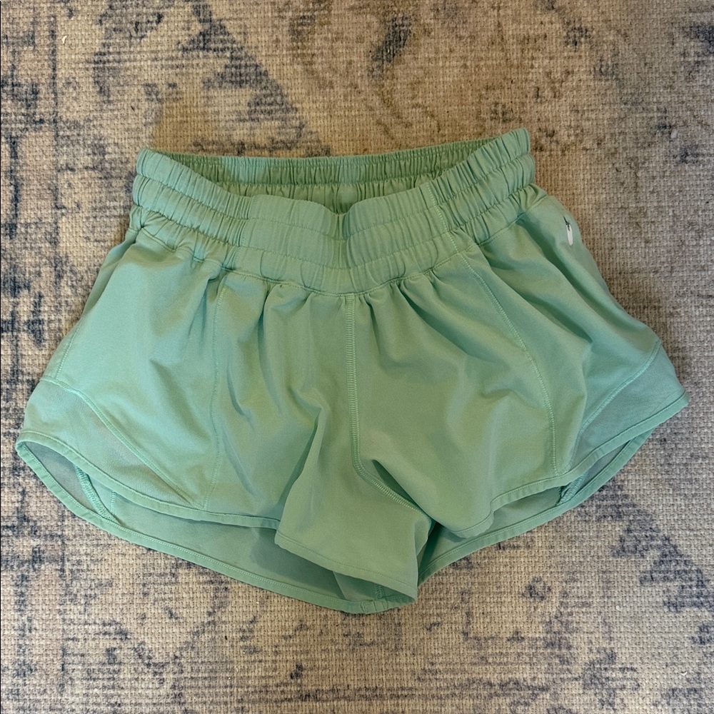 Women's Green Athletic Shorts